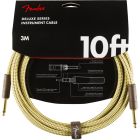 FENDER DELUXE SERIES INSTRUMENT CABLE STRAIGHT/STRAIGHT 3M TWEED